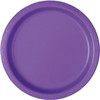 Eco-Friendly Neon Purple Paper Plates (16Pack)