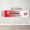 Personalised Tea Party Hen Party Banner Size 1ft x 2ft