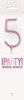 Pink Number 5 Sparkler Candle