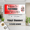 Personalised Pop The Bubbly Hen Party Vinyl Banner