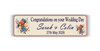 Personalised Navy and Orange Wedding Banner