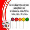 Personalised Snowman Lollipops Information