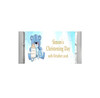 Personalised Blue Teddy Bear Christening Chocolate Bars
