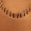 Light Brown Suede Cowboy Hat Top Of Hat