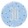 Blue Dot Glitz 30th Balloon
