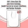 Personalised Boys First Mothers Day Baby Bib - 100% Cotton