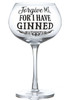 Gin Forgive Me Glass