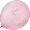 It's a Girl Pink & White Latex Balloons (30cm) Pack of 5 - Perfect for a Baby Shower, Gender Reveal or Newborn Celebration