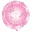 Pink Christening Foil Balloon