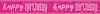Pink Dot Glitz Birthday Banner