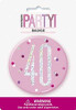 Pink Glitz 40th Badge