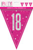 Pink Glitz 18th Bunting