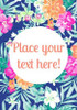 Personalised Floral Print Wine Labels (4 Pack)