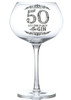 50th Gin Glass