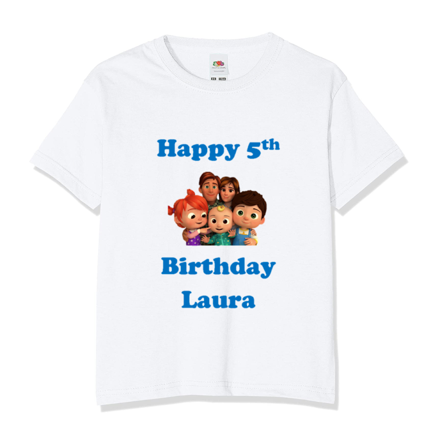 Personalised Cocomelon Family T-shirt Cocomelon T-Shirts