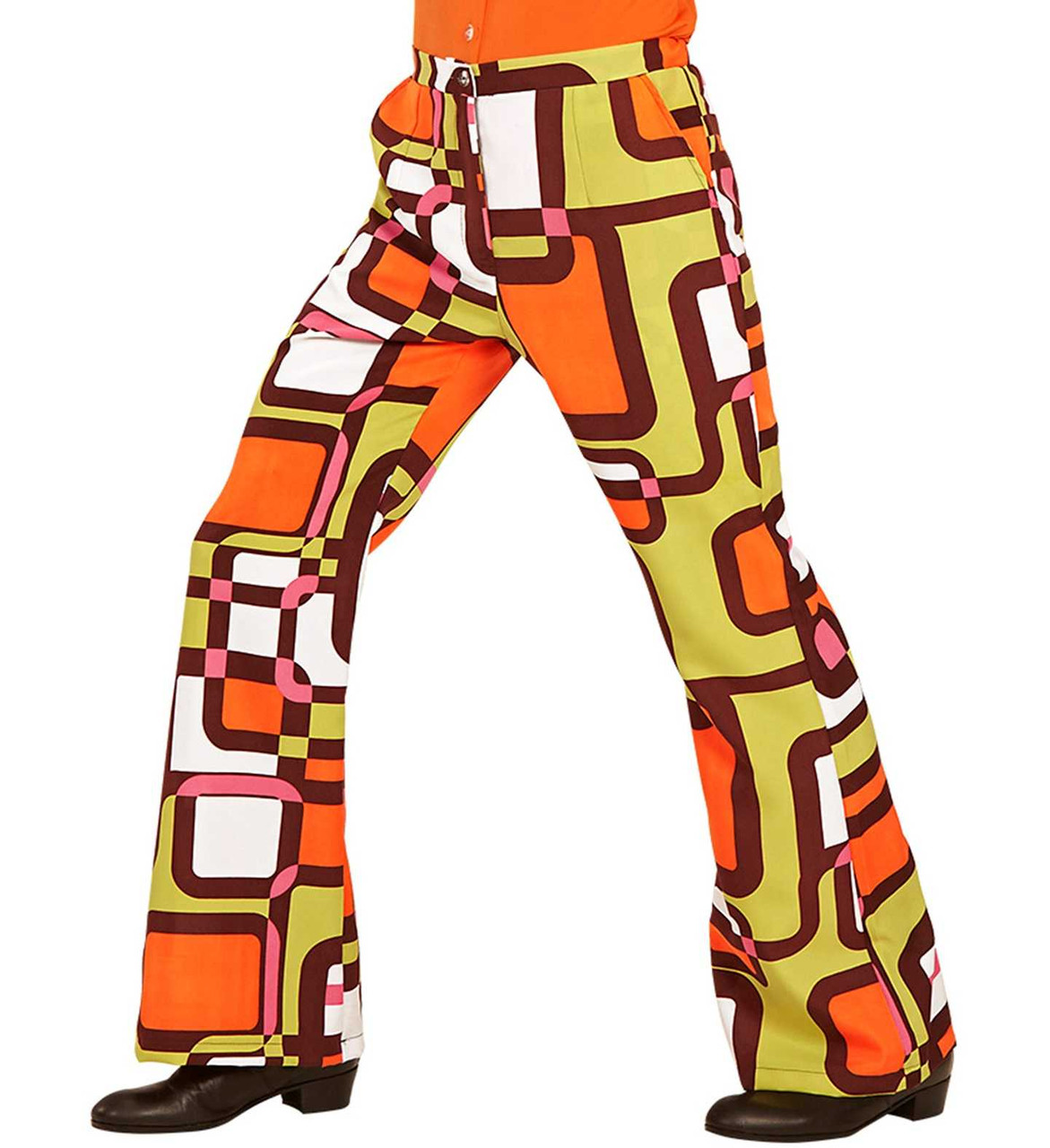 slim fit dress slacks 70s Psychedelic Rocker Costume  Smiffys