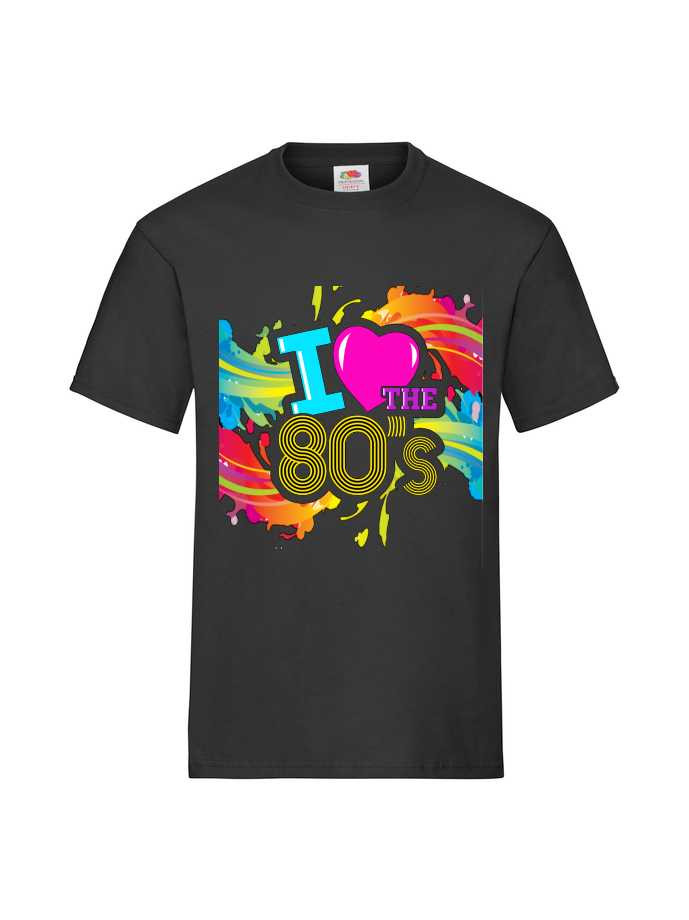Personalised I Love The 80s T-Shirt Custom T-Shirts