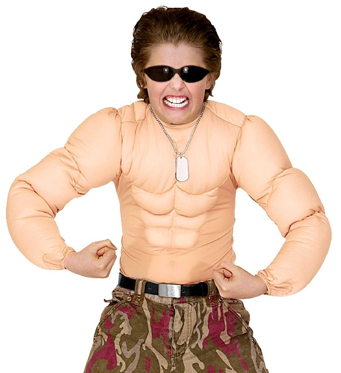 Super Muscle Shirt Kids Fancy Dress Halloween Costume