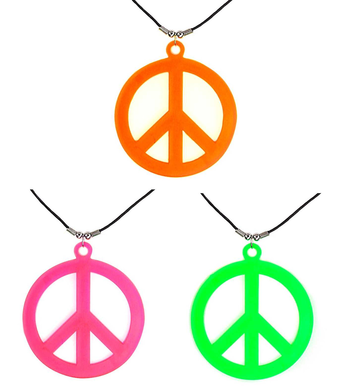 Hippie Necklace Nezyo Hippie Costume Accessory Set Includes 60s