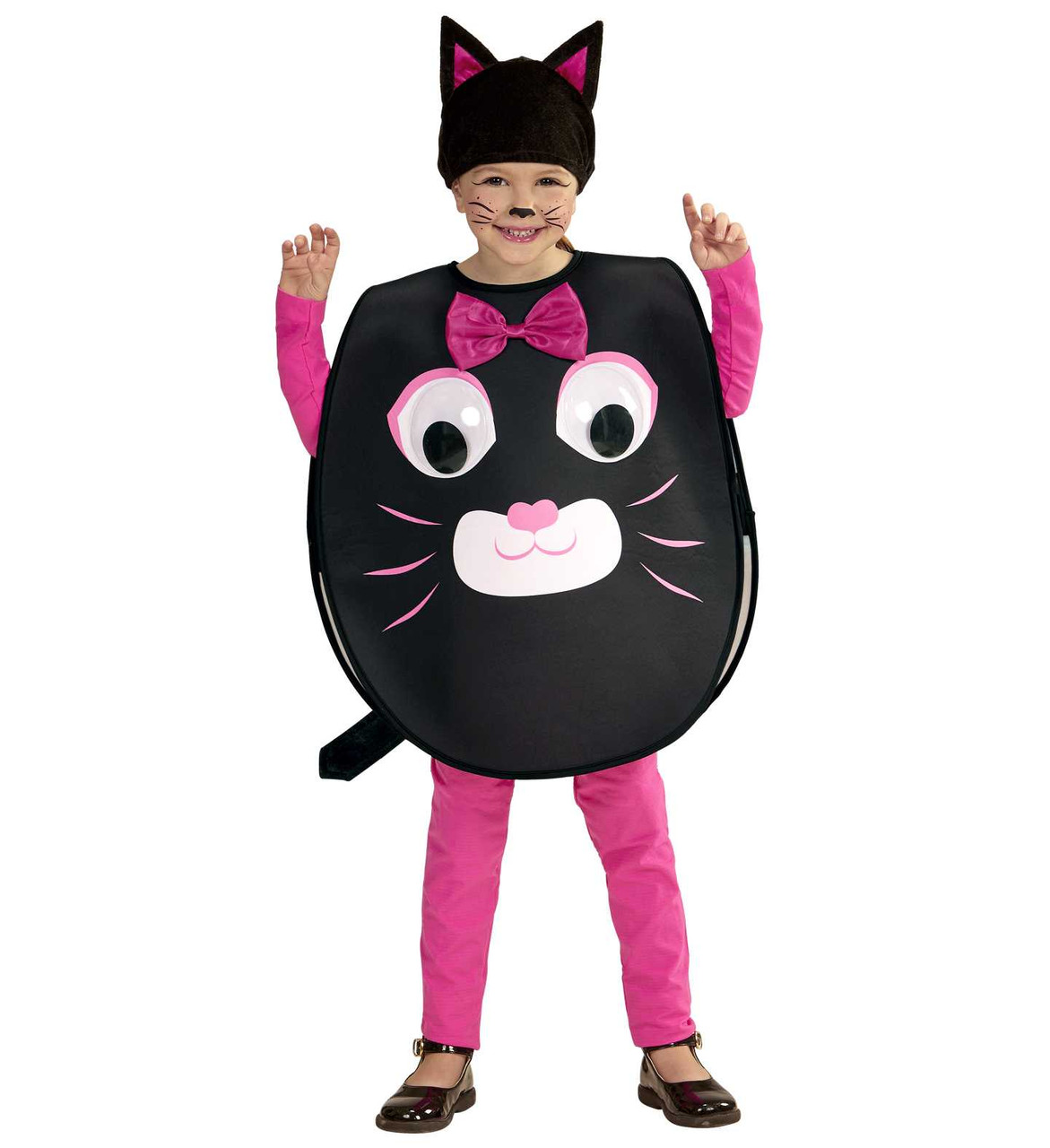 Girls Big Eyed Cat Costume Girls Halloween Costumes