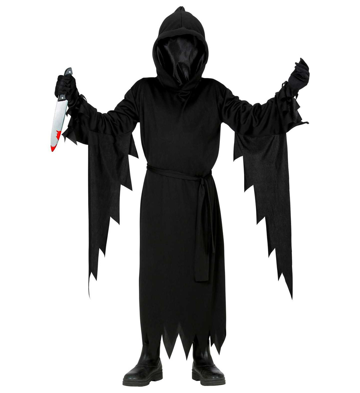 Funidelia | Costume da morte per bambina e bambino Horror, Grim Reaper, Death, Halloween - Costume per bambini e accessori per Feste, Carnevale e Halloween - Taglia 3-6 anni - Nero
