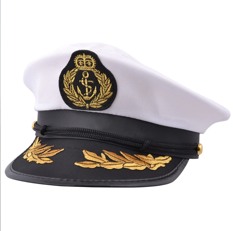 Navy Captain Hat One Size PartyWorld