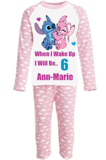 Stitch Unicorn Pyjamas Womens Primark Girls Pink 7-15yrs Disney's