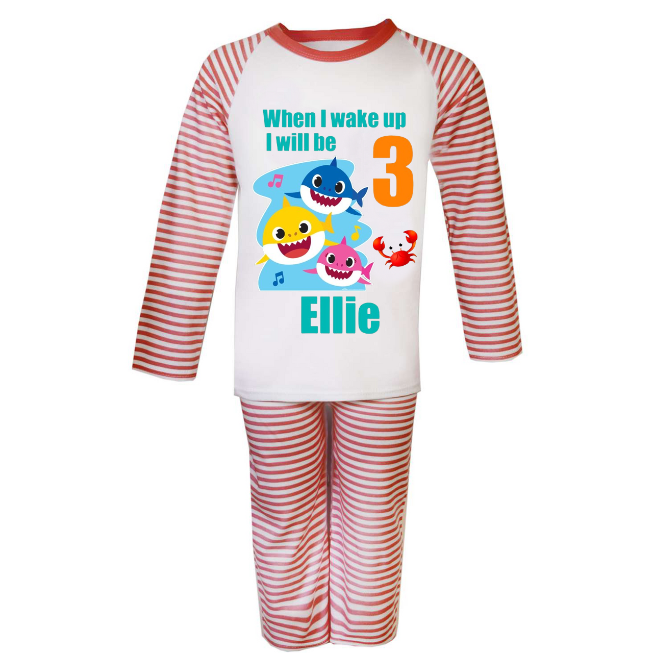 Cotton Pajamas Baby Shark Xmas Pjs Baby Shark Baby Toddler Girls