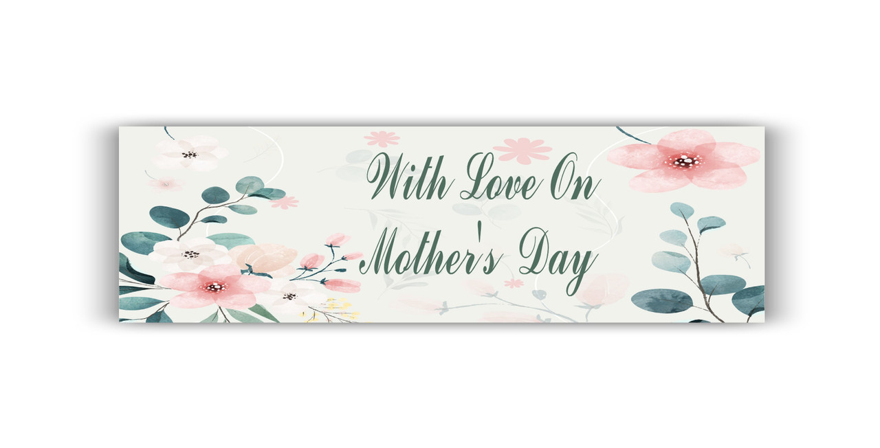 Personalised Mother's Day Floral Banner PartyWorld