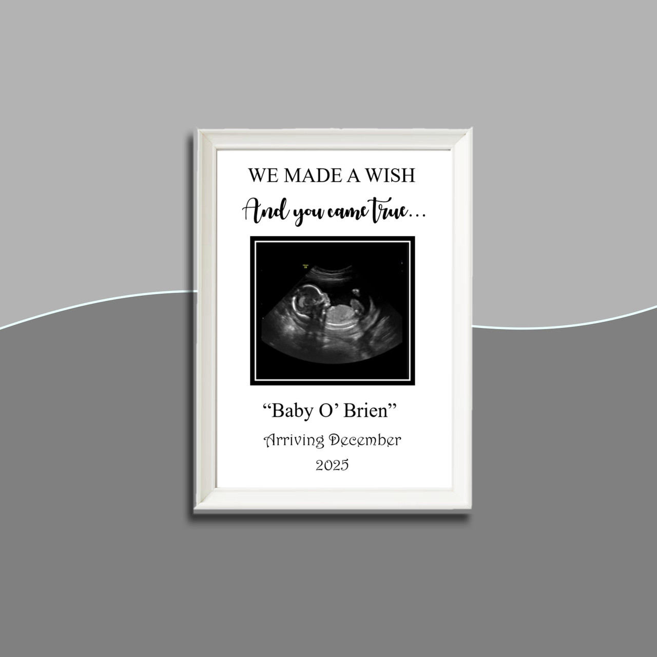 Personalised Baby Scan Frame PartyWorld - Main Image