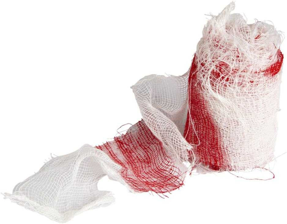 6 METER BLOODY BANDAGE HALLOWEEN MUMMY ZOMBIE DEAD JOKE PARTY FANCY Dress Costume Horror Scary