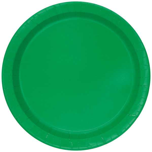 Emerald Green Paper Plates (16 Pack) Green Paper Plates