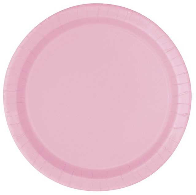 Pastel Pink Paper Plates (16 Pack) Shop Now!