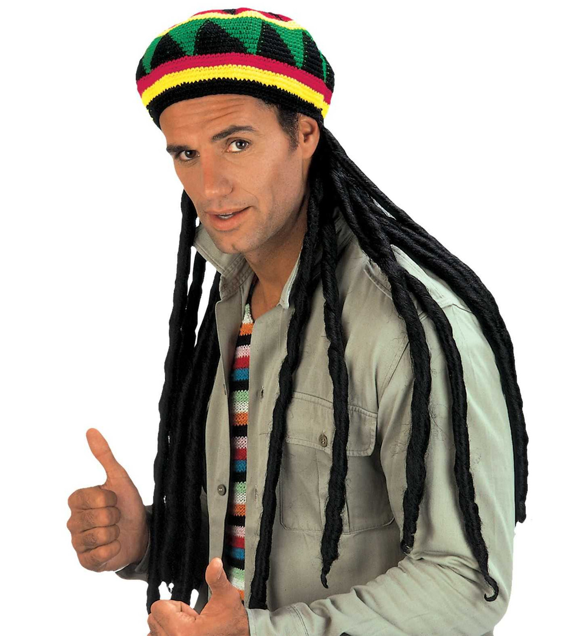 Rasta Man Tam Classic Rasta Style Beanie Hat - Main Image