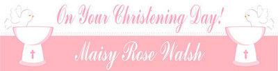 Personalised Christening Party Banners