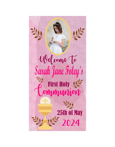 Personalised Communion Door Banners