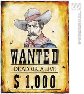 Western Wanted Sign