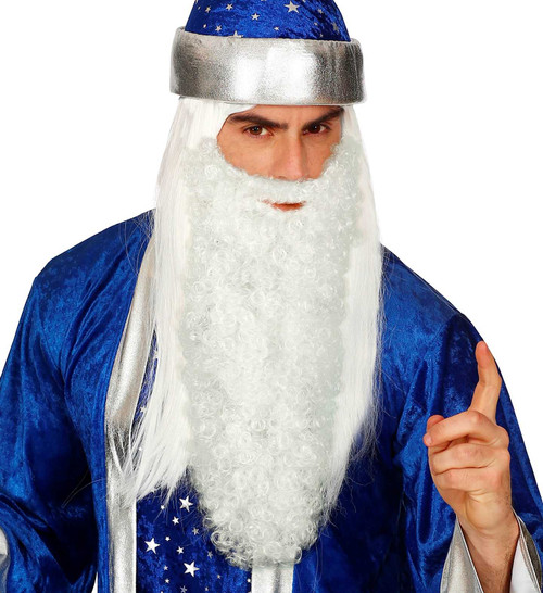 White Maxi Beard with Moustache
