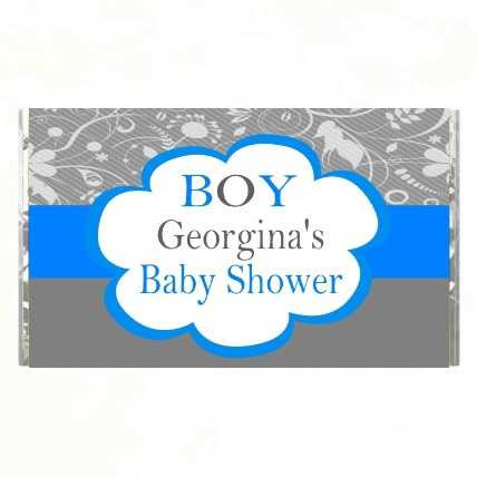 Personalised Baby Shower Boy Chocolates (7 Pack)