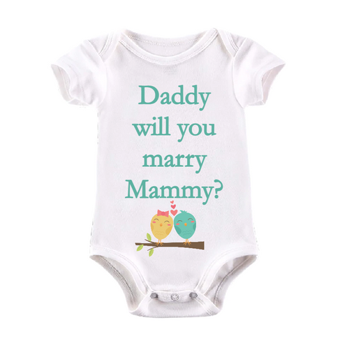 Will You Marry Mammy Baby Vest