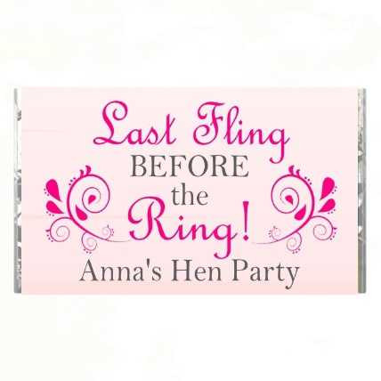 Personalised Last Fling Chocolates (7 Pack)