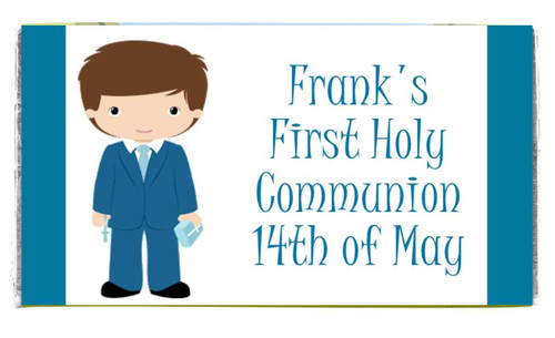 Personalised Communion Boy Chocolates (7 Pack)