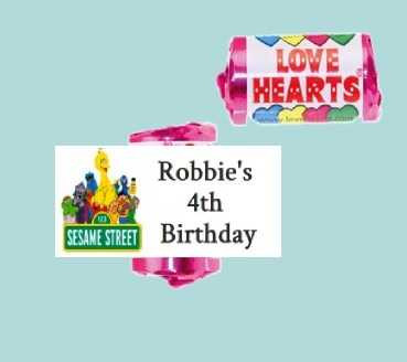 Personalised Sesame Street Lovehearts (9 Pack)