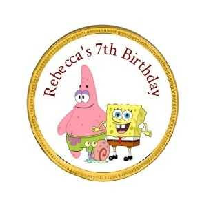 Personalised Spongebob Chocolate Coins (15 Pack)