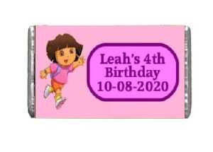 Personalised Dora Chocolate Bars (7 Pack)