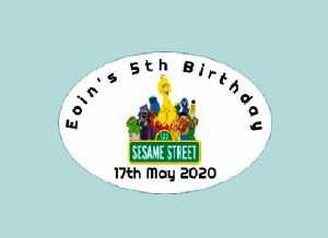 Personalised Sesame Street Labels (8 Pack)