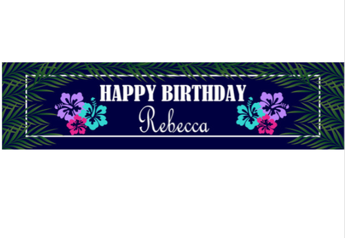 Personalised Hawaiian Banner