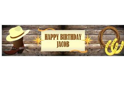Personalised Western Banner