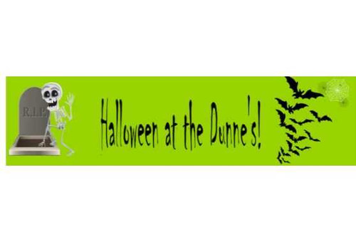 Personalised Skeleton Banner