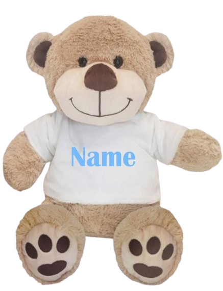 Personalised Embroidery Small Teddy With Jumper (Name Only)